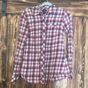 Plaid button-down